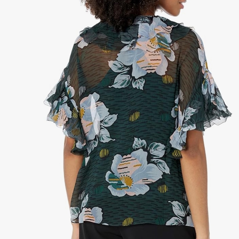 NWT Joie Devon Floral Printed Blouse - Picture 7 of 10